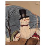 Snowman throw blanket
