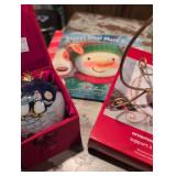 Hallmark Christmas Bundle - Penguin Ornament, Book & Display Stand