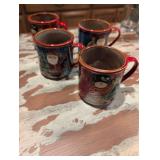 Christmas Holiday Ceramic Mug Set