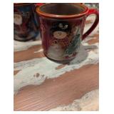 Christmas Holiday Ceramic Mug Set