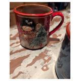 Christmas Holiday Ceramic Mug Set