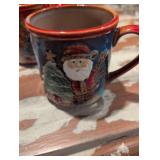 Christmas Holiday Ceramic Mug Set