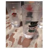Frosted Holiday Drinking Glasses Set