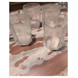 Art Deco Geometric Glass Mugs Set