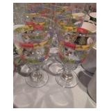 Holiday Snowman Wine Glasses Set of 12