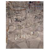 Classic Aviation Wine Glass Set - Douglas DC-8, Boeing 247-D, Martin M-130 set of 6