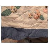 Handmade Queen  Floral Applique Quilt