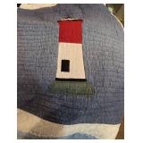 Donna Sharp King Sized Handmade  Lighthouse Quilt and bedding set