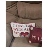 Romantic Love Message Throw Pillows Set