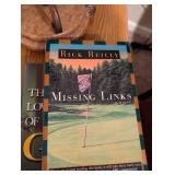 The Missing Links by Rick Reilly - Golf Novel- gold book lot