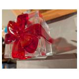 Christmas plastic lidded candy dish