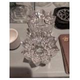 Crystal star candle holder set of 2