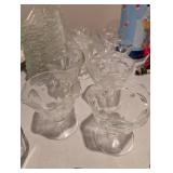 Clear Glass Sundae Dessert Cups Set