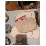 Brown Bag Cookie Art Mold - Love Birds Design set of 3