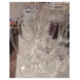 Crystal Champagne Flutes Set