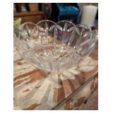 Crystal Cut Glass Serving Bowl