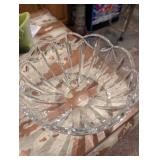 Crystal Cut Glass Serving Bowl