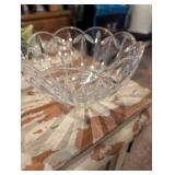 Crystal Cut Glass Serving Bowl