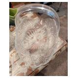 Crystal Glass Basket with Handle