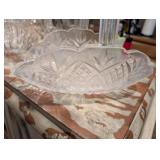 Crystal Glass Basket with Handle