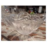 Crystal Star Pattern Serving Bowl
