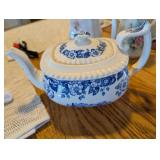 Spode Copeland Old Salem Blue Floral Teapot