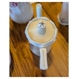 Decorative Porcelain Coffee Pot with Pink Roses