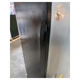 Vissani7.2 cu. ft. Top Freezer Refrigerator in Fingerprint Resistant Stainless Steel Look DAMAGED (See Pictures and Description) - Retail: $449