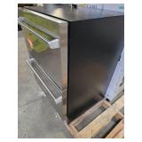 SIMZLIFE23.5 in. 5 cu. ft. 160 Can Built-In and Standard Double Drawer Beverage Refrigerator in Silver with Frost-Free - Retail: $989