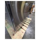 Vissani30 in. 18.7 cu. ft. Bottom Freezer Refrigerator in Fingerprint Resistant Stainless Steel, Garage Ready DAMAGED (See Pictures and Description) - Retail: $969