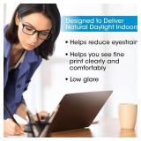 OttLite Creative Curves LED Desk Lamp with Adjustable Neck - Dimmable with 4 Brightness Settings & Energy Efficient Natural Daylight LEDs for Home Office, Computer Desk, & Dorms