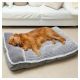 WINDRACING Large Dog Bed with Pillow for Crate Kennel, Sofa Dog Bed, Super Soft pet Bed for Medium, Jumbo, Furniture