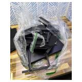 Vagusicc Nightstand with Charging Station, Bedside Table with USB Ports and Outlet, End Table Side Table with 2 Fabric Drawers for Bedroom, Living Room, Black