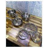 Retails for $130! Stainless Steel Cookware Set,Tir-Ply Pots and Pans Set,10 Pcs Stainless Steel Induction Kitchen Cookware Sets,PFOA Free, Frying Pans,Saucepans,Saute Pan & Stock Pot,Compatible with A