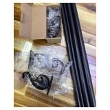 Decopolitan Urn Telescoping Double Drapery Rod Set, 36-72', Antique Bronze