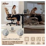 Office Chair Mat or Carpet: 36' x 48' Plastic Heavy Duty Computer Desk Mats with Lip for Low Flat and No Pile Carpeted Floor - Clear Rug Pad for Rolling Chairs Office Work Home Gaming Rectangle