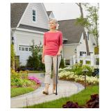 Carex Wooden Walking Cane, Round Handle Wood Cane with Natural Ash Finish and Rubber Tip, Traditional Style Walking Stick for Men and Women, 36 Inch Height, 7/8 Inch Diameter Natural Ash Finish