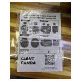 Retails for $140! GIANT PANDA Jeep Wrangler 4 Door JL 2018-2026 Full Set Car Seat Covers for Sahara Sport Rubicon Unlimited Willys Without Rear Cup Holder,Faux Leather (Black+Red)