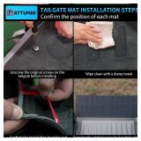 Retails for $130! Truck Bed Mat Tailgate Mat Compatible with 2019-2025 2026 Dodge Ram 1500 5.7Ft Bed All Weather Protection TPE Accessories (19-26 Ram 1500 5.7FT)