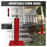 House Jacks for Leveling Crawlspace, 11' -16' Height Range 9920 lbs to 6860 lbs Height Capacity (Each) Floor Jacks Joist Beam Brace for Cellar Ceiling - Screw Pole Jack, 4 Packs