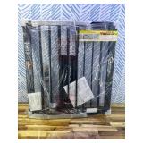 Cumbor 29.7-46' Baby Gate for Stairs, Mom's Choice Awards Winner-Auto Close Dog Gate for The House, Gifts for Mom, Easy Install Pressure Mounted Pet Gates for Doorways, Black