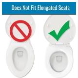 HealthSmart Enhanced Comfort 5' Raised (Round) Toilet Seat Risers for Seniors 5 Slip Resistant Pads FSA/HSA Eligible Padded Toilet Seat Elevation 15.7 x 15.2 x 6.1