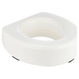 HealthSmart Enhanced Comfort 5' Raised (Round) Toilet Seat Risers for Seniors 5 Slip Resistant Pads FSA/HSA Eligible Padded Toilet Seat Elevation 15.7 x 15.2 x 6.1