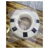 HealthSmart Enhanced Comfort 5' Raised (Round) Toilet Seat Risers for Seniors 5 Slip Resistant Pads FSA/HSA Eligible Padded Toilet Seat Elevation 15.7 x 15.2 x 6.1