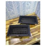 8' x 16' Automatic Foundation Vent for Ventilating Crawl Space Replacement Auto Air Vent, Black, 2 Pack