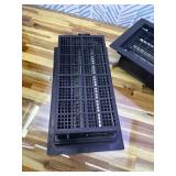 8' x 16' Automatic Foundation Vent for Ventilating Crawl Space Replacement Auto Air Vent, Black, 2 Pack