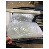 10 10 Canopy Replacement Top, Pop Up Canopy Replacement Tent Cover for Straight Leg Frame, Waterproof Canopy Top Cover for Garden Patio Camping (Top Only)(Silver White)