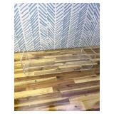 Acrylic Monitor Stand, 2 Tiers Computer Monitor Riser(20x8x5.5 Inch), Monitor Riser/Computer Stand for Home,Office,Business,PC Desk Stand for Keyboard Storage& Multi-Media Laptop Printer Screen