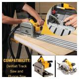 Retails for $106! 110' Track Saw Guide Rail for DeWalt Track Saws, 55' x 2 Guide Rail with Connector Replacement for DeWalt DWS5022, Perfect for Woodworking and Longer Cuts, Aluminum Extruded