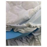 Retails for $104! Bedlore 4-Inch Full Mattress Topper for Back Pain - Dual Layer Medium Support (2' Gel Memory Foam + 2' Cooling Fluffy Pillow Top Pad), Breathable & Pressure Relief (White)